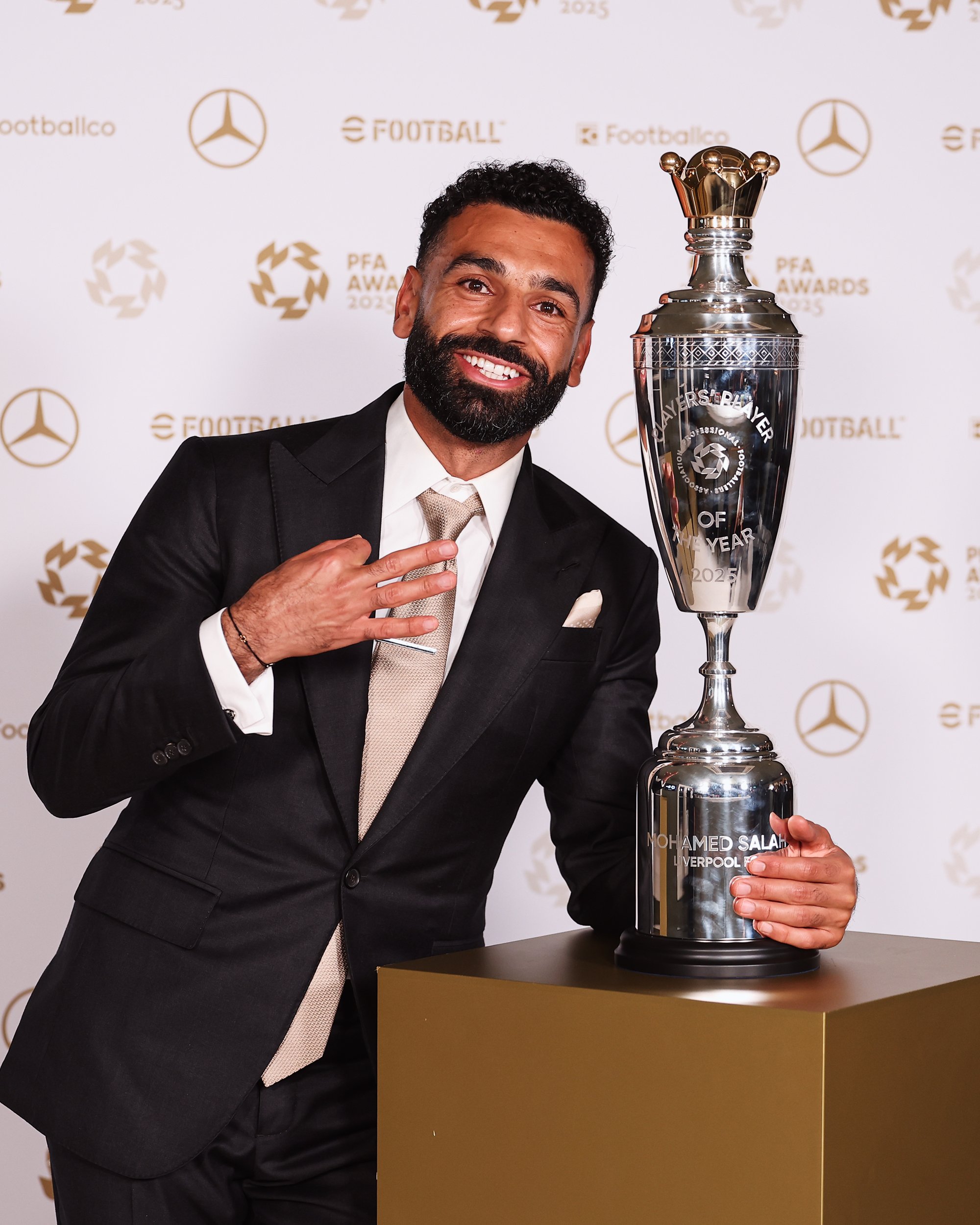 Salah Wins Record 3rd PFA Player of the Year Award