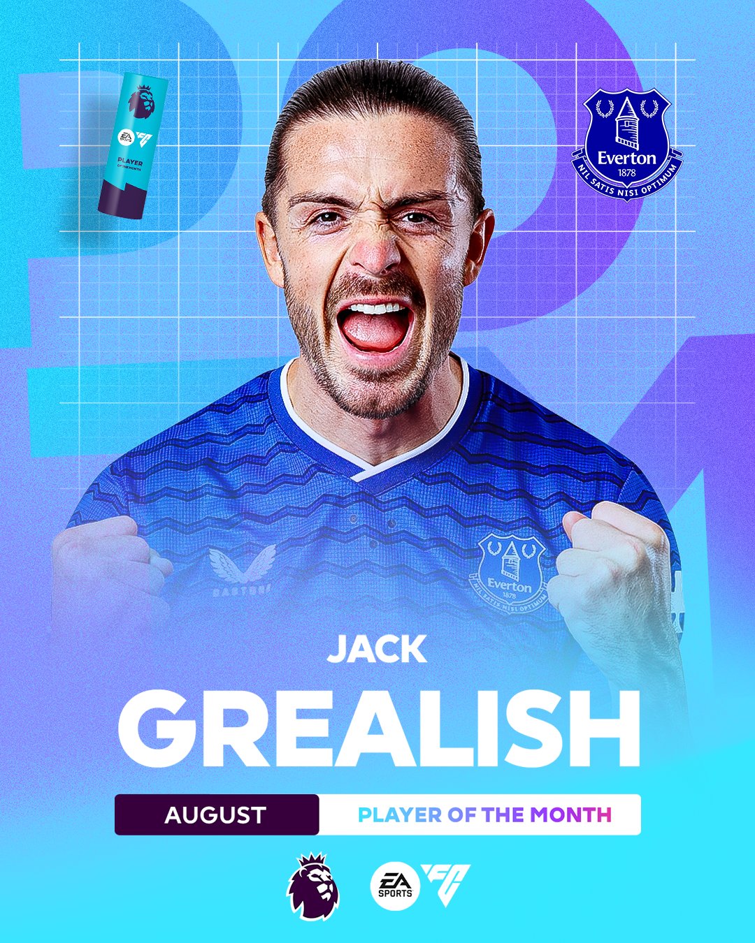 Jack Grealish wins Premier League’s Player of the Month