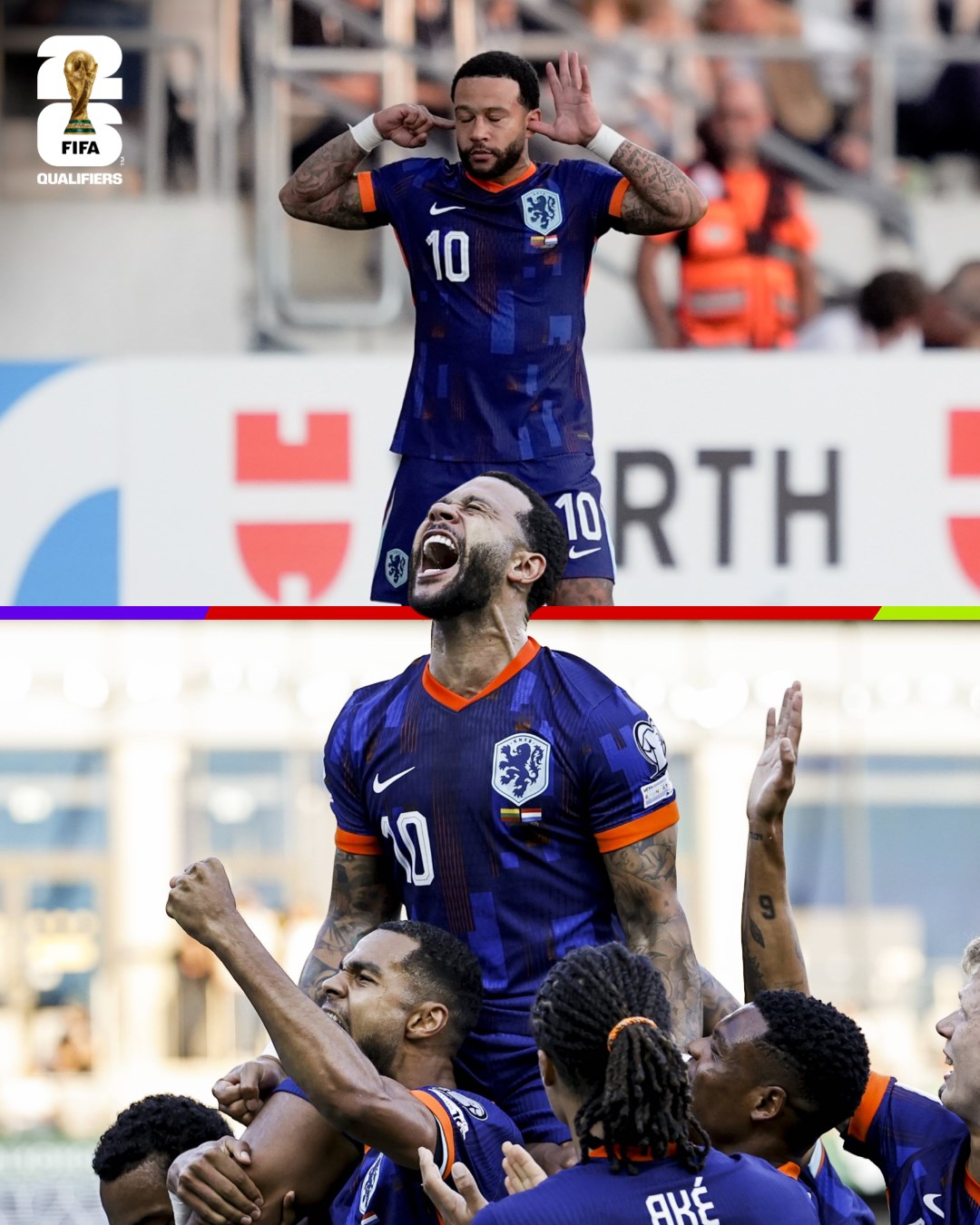 Memphis Depay becomes Netherlands’ top scorer after World Cup qualifier victory over Lithuania