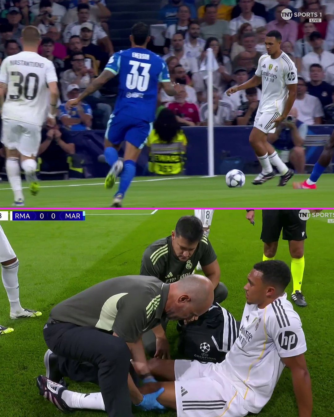 Trent Alexander-Arnold forced off after five minutes in Champions League tie