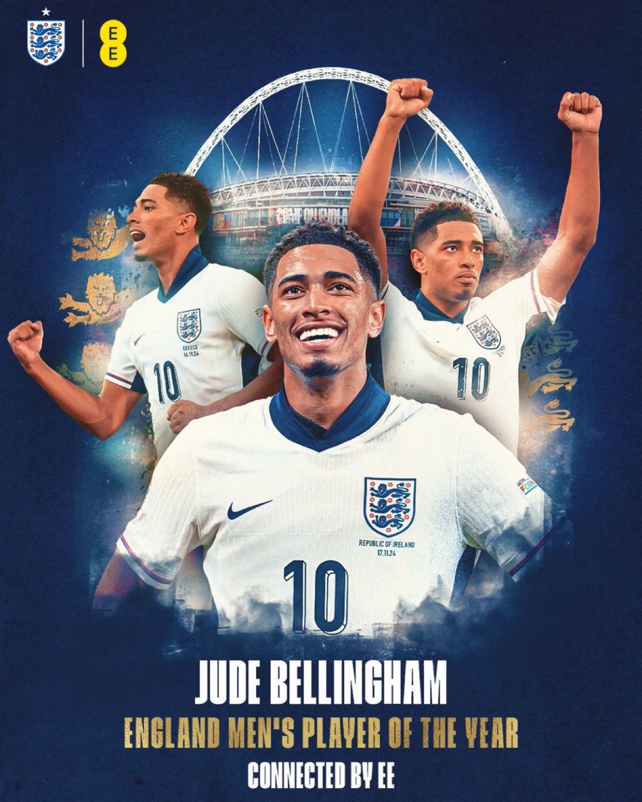 Jude Bellingham named England Men’s Player of the Year